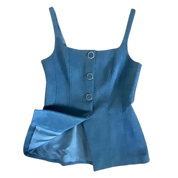 Veronica Beard Liana Tailored Button-up Stretch Denim Vest Top Sz 8
Clean Girl - Picture 4 of 9